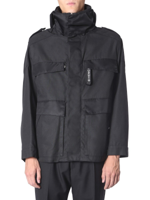 Givenchy Hooded Logo Windbreaker