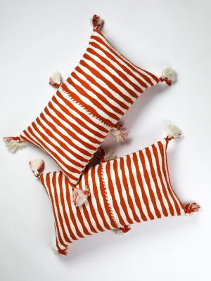 Archive New York Red Stripe Antigua Pillow