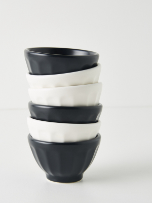 Mini Matte Latte Bowls, Set Of 6