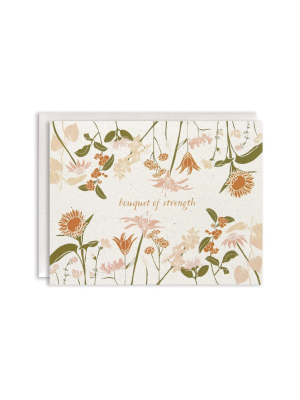 June & December Strength Bouquet Card