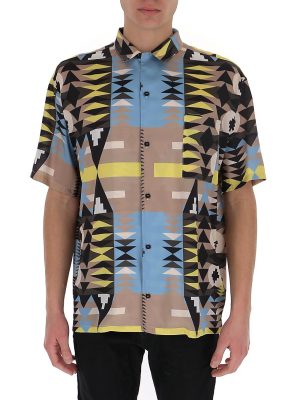 Marcelo Burlon County Of Milan Navaho Hawaii Short Sleeve Shirt