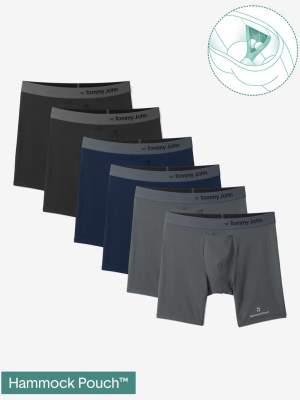 Cool Cotton Hammock Pouch™ Mid-length Boxer Brief 6" (6-pack)