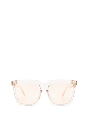 Tom Ford Eyewear Sabrina Oversized-frame Sunglasses