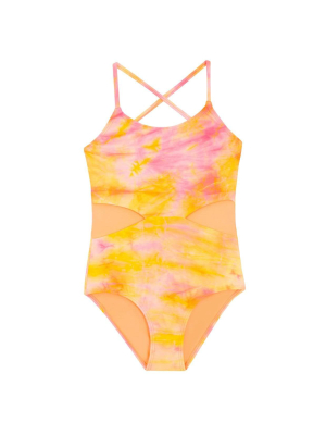 Del Mar Tie Dye Cutout One Piece (final Sale).