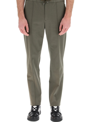 Valentino Drawstring Straight-leg Trousers