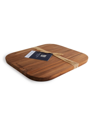 Architec Madeira Teak Edge-grain Utility Cutting Board 13.5"x11.5"x .75"