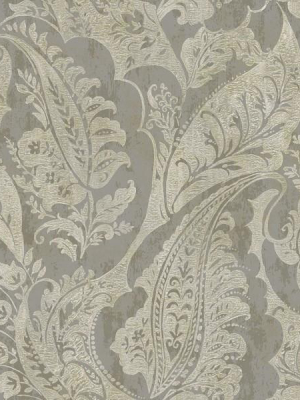 Glisten Wallpaper In Dark Grey And Neutrals By Seabrook Wallcoverings