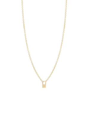 14k Itty Bitty Padlock Necklace