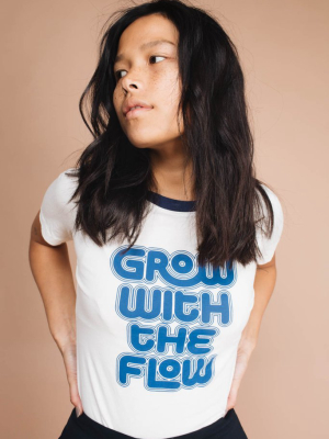 Grow With The Flow Ringer Tee For Women