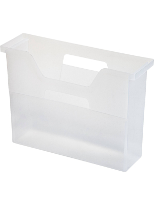 Iris 5pk Small Desktop File Box Clear