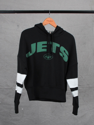 Women's Nfl Jets Sideline Striped Fleece