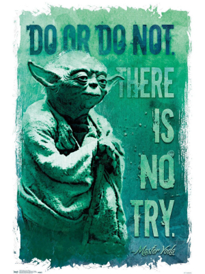 22.375" X 34" Star Wars: Saga - Do Or Do Not Unframed Wall Poster Print - Trends International