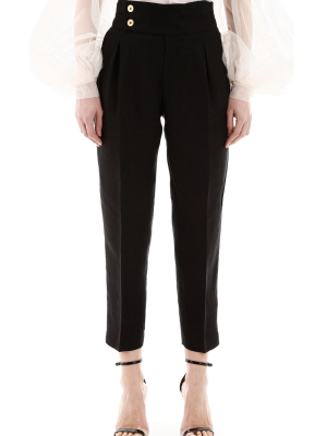 L'autre Chose High Waist Cropped Pants