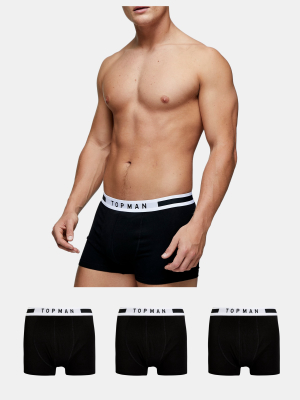 Black Smart Waistband Trunks*