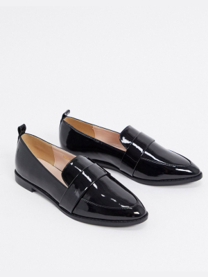 Raid Norah Flat Shoes In Black Patent