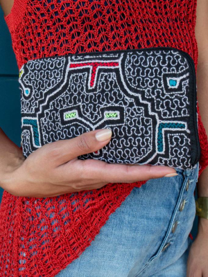 Shipibo Embroidered Clutch