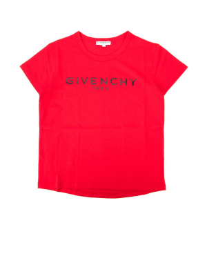 Givenchy Kids Logo Print Crewneck T-shirt