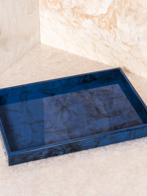 Large Tray In Blue Lapis
