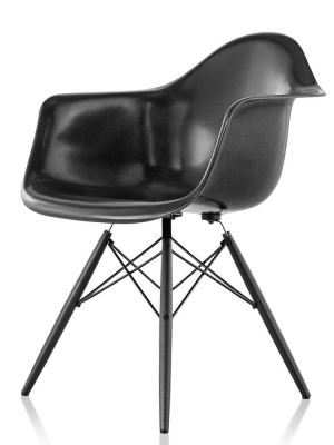 Eames® Molded Fiberglass Armchair - Wood Dowel Base