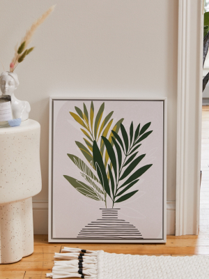 Moderntropical Olive Branches Contemporary B Canvas Art Print