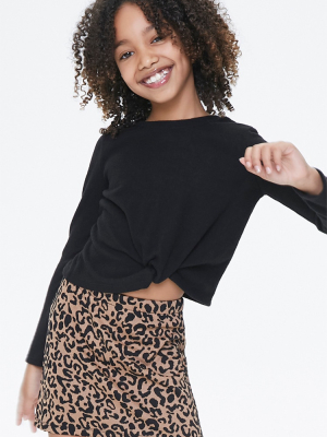 Girls Leopard Print Skirt (kids)