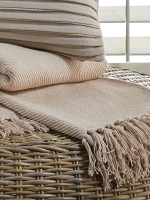 Split P Throw Blanket - 60'' L - Taupe