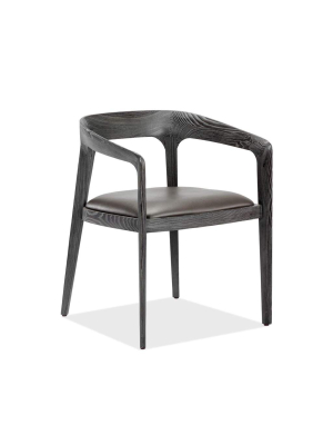 Interlude Home Kendra Dining Chair In Grey Cerused Oak