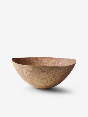 Ash Wood Pink Limed Bowl Pa/1 By Friedemann Buehler