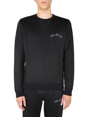 Alexander Mcqueen Logo Embroidered Sweatshirt