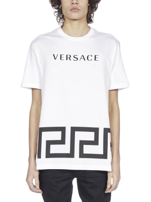 Versace Greca Logo Printed T-shirt