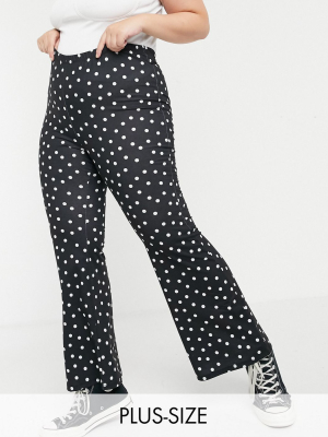 Simply Be Flared Pants In Multi