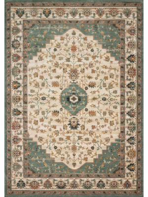 Evie Ivory Jade Rug