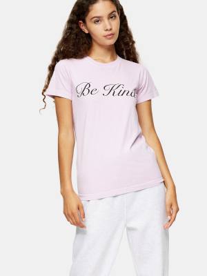 Be Kind T-shirt In Pink