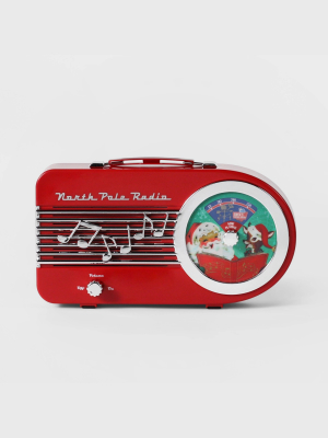 North Pole Radio Decorative Figurine Red - Wondershop™