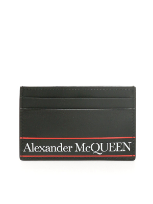 Alexander Mcqueen Logo Print Cardholder