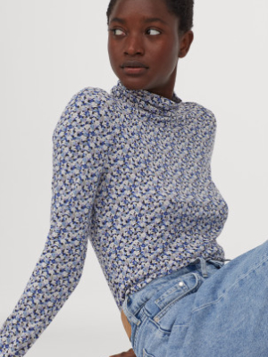 Jersey Turtleneck Top