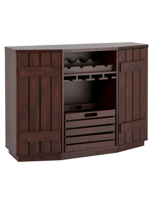 Candy Plank Inspired Dining Buffet With Removable Crate Vintage Walnut - Homes: Inside + Out