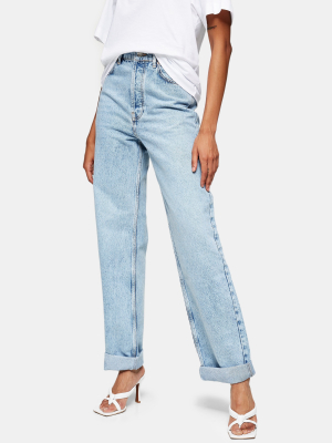 Bleach Stone Oversized Mom Tapered Jeans