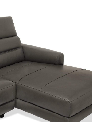 Vetali Leather Power Reclining Right Sectional