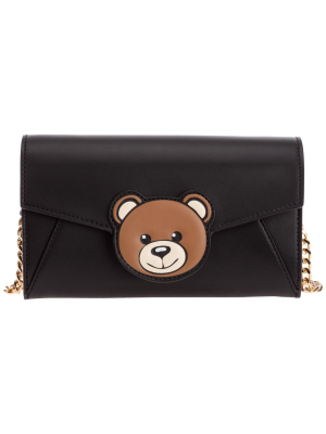 Moschino Teddy Bear Motif Chained Wallet