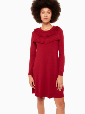 Fringe Sweater Dress