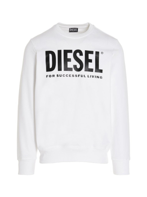 Diesel S-girk-ecologo Logo Print Sweatshirt