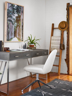 Shagreen Desk - Brown Shagreen