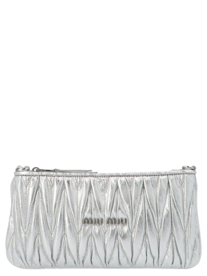 Miu Miu Shine Matelassé Shoulder Bag