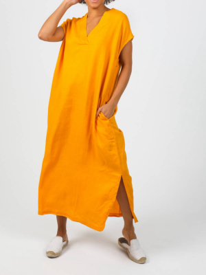 Lanhtropy Organic Linen Grecia Caftan Dress