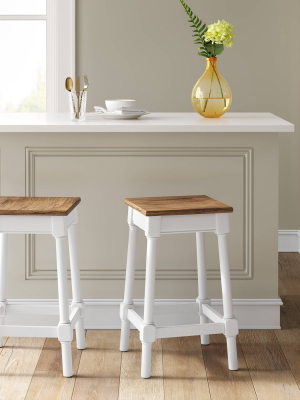 Salem Farmhouse Square Counter Height Barstool - Threshold™