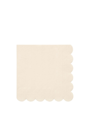 Cream Large Napkins