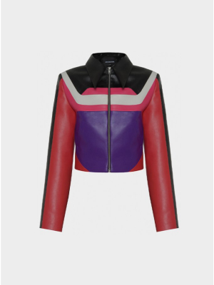 Lado Bokuchava - Combined Biker Jacket - Multi