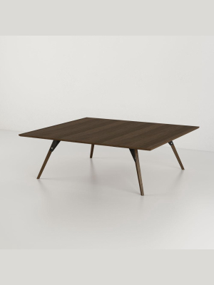 Clarke Small Rectangle Coffee Table - Walnut