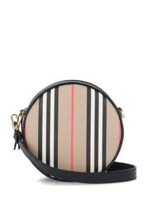 Burberry Louise Icon Stripe Round Crossbody Bag